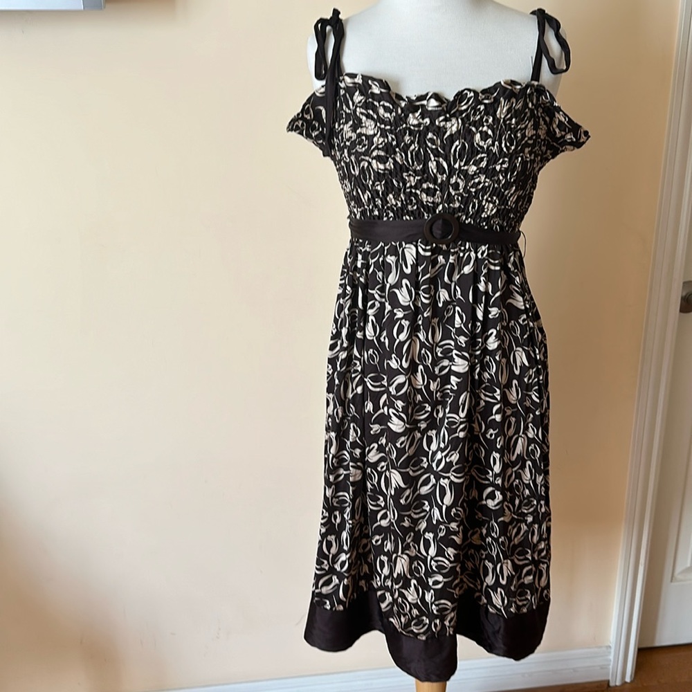 Bebe silk spaghetti strap summer dress.